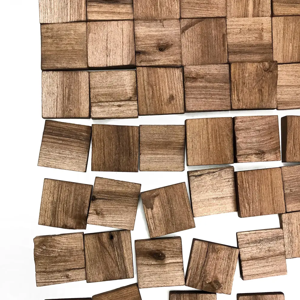 Фото 3D мозаика Arabesco Колотая береза под орех 80x80 мм 150 шт. 0.96 м² Фото 3D мозаика Arabesco Колотая береза под орех 80x80 мм 150 шт. 0.96 м²