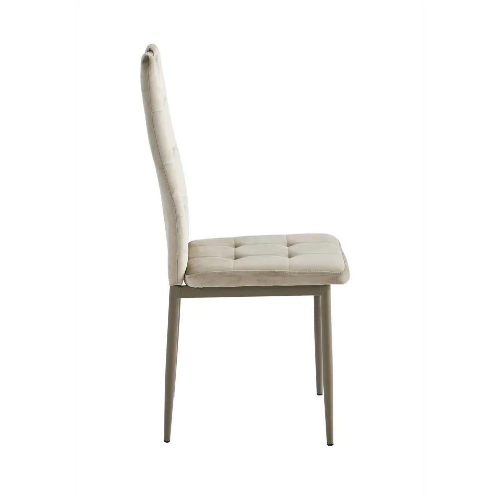 Фото 3 Кухонный стул Weimei Dc611-1 96x52x42 см велюр цвет капучино Фото 3 Кухонный стул Weimei Dc611-1 96x52x42 см велюр цвет капучино