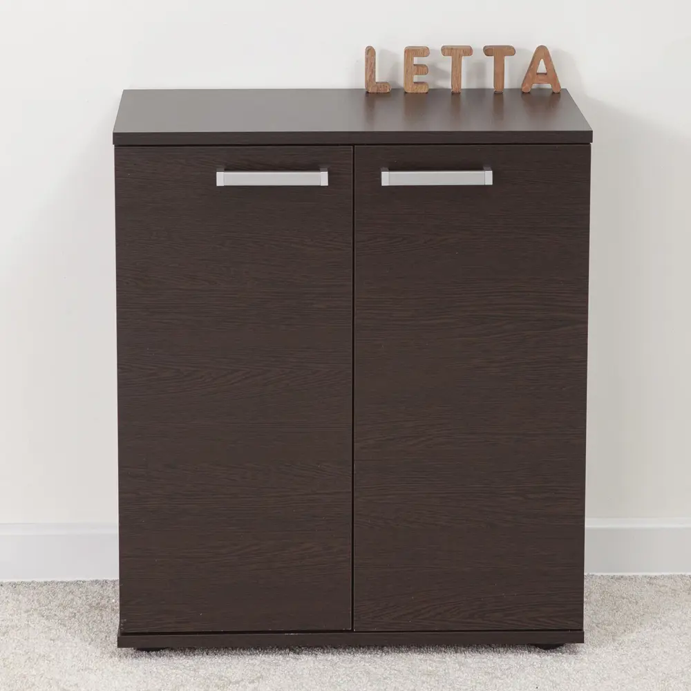 Фото Комод Letta 60.2x70.10x30.4 см 1 ящик ЛДСП цвет темно-коричневый 2901 Фото Комод Letta 60.2x70.10x30.4 см 1 ящик ЛДСП цвет темно-коричневый 2901