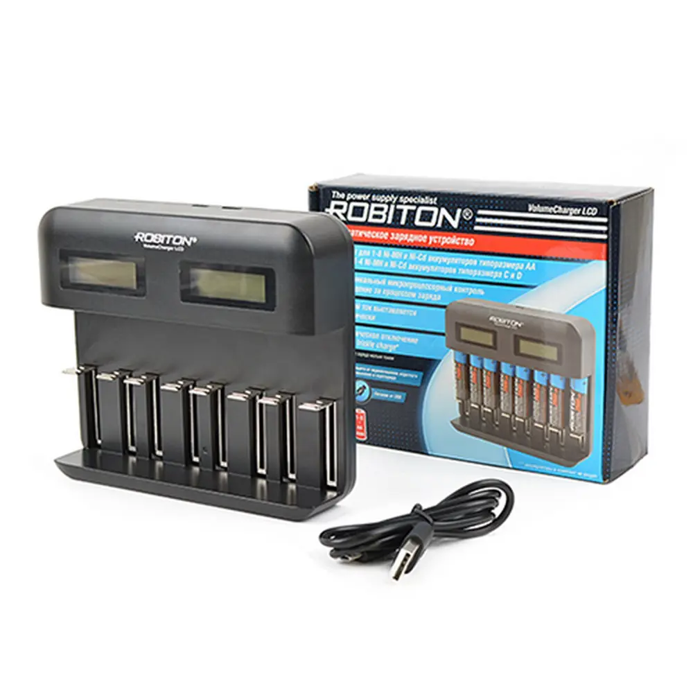 Фото 2 Зарядное устройство Robiton VolumeCharger LCD Фото 2 Зарядное устройство Robiton VolumeCharger LCD