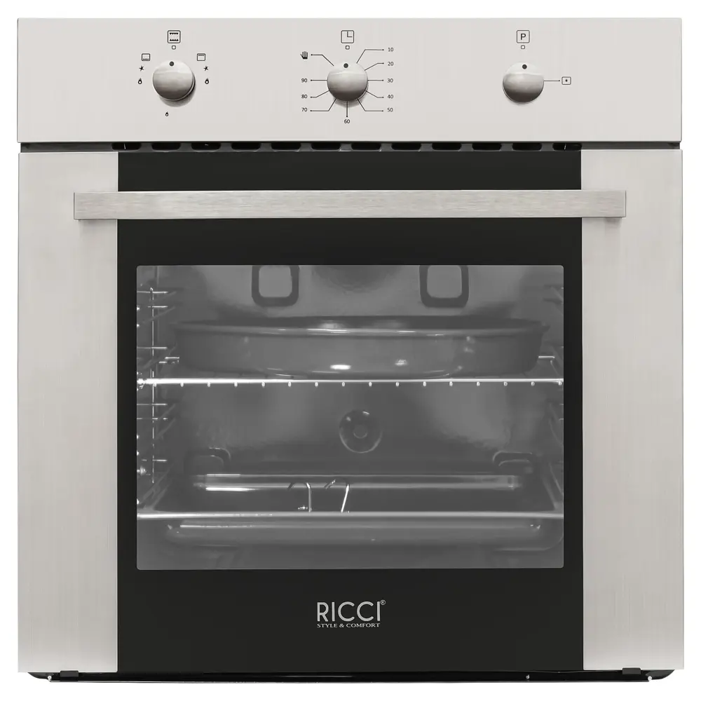 Фото Газовый духовой шкаф RICCI RGO-640IX Фото Газовый духовой шкаф RICCI RGO-640IX