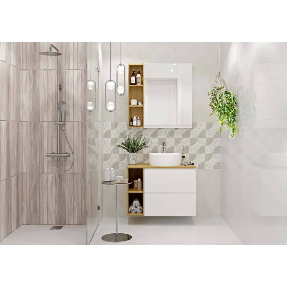 Фото 3 Глазурованный керамогранит Cersanit Palitra 42x42 см 1.58 м² матовый цвет белый Фото 3 Глазурованный керамогранит Cersanit Palitra 42x42 см 1.58 м² матовый цвет белый