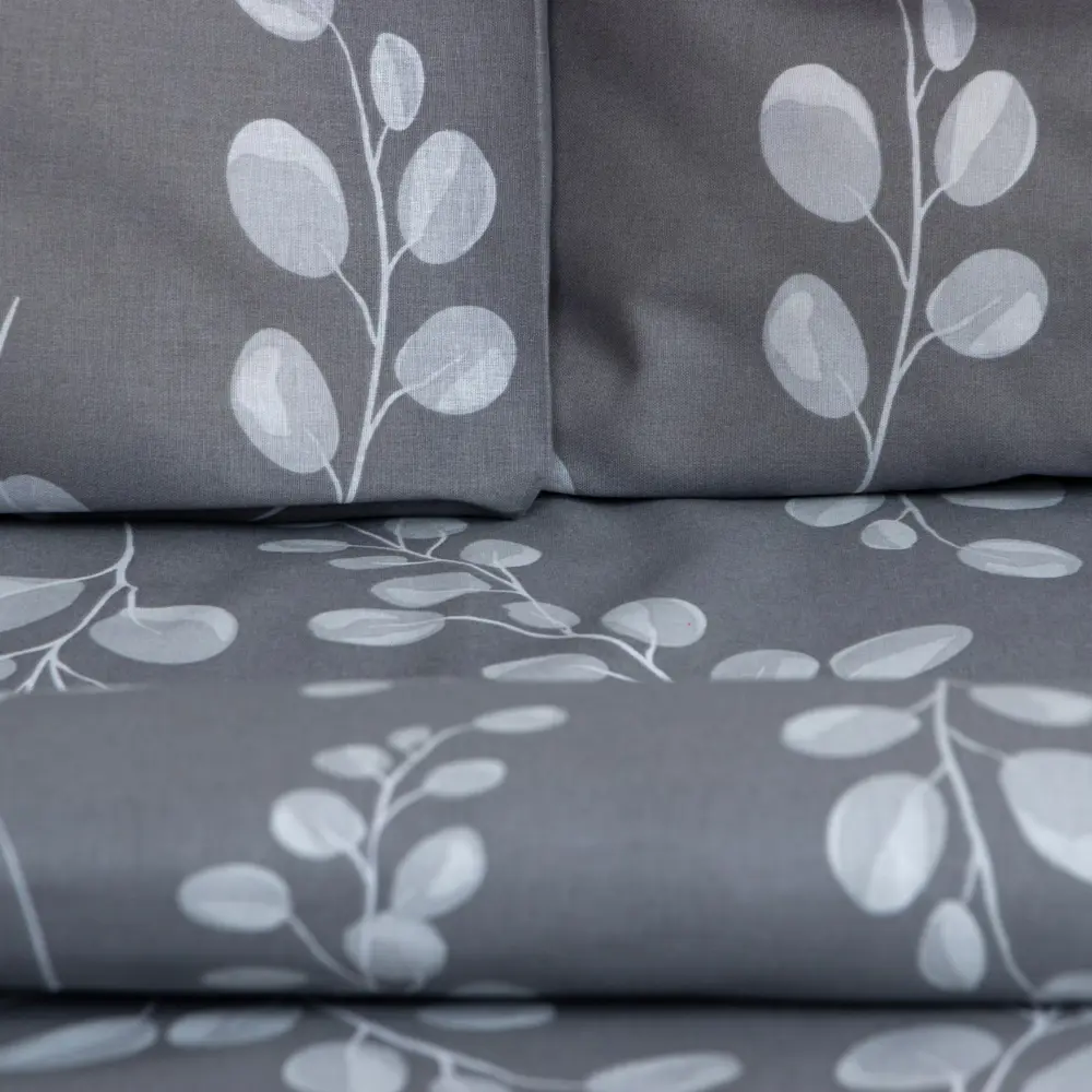 Фото 3 Комплект постельного белья Этель 7534034, семейный, поплин, цвет серый Фото 3 Комплект постельного белья Этель 7534034, семейный, поплин, цвет серый