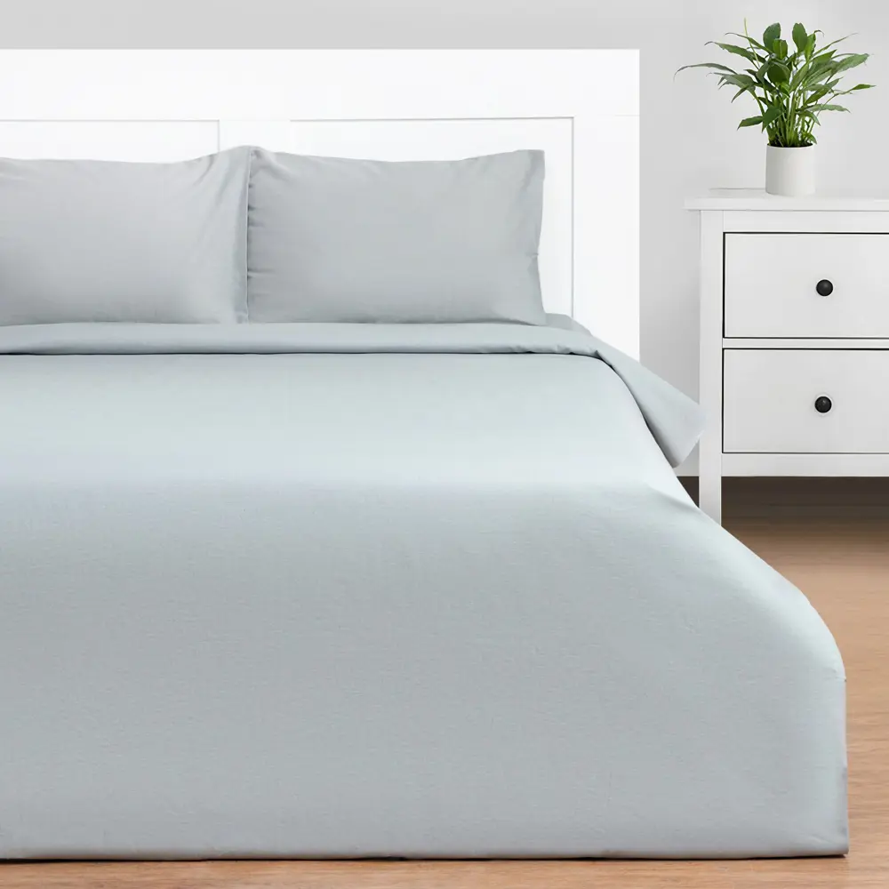 Фото Комплект постельного белья Этель 9046036, полутораспальный, бязь, цвет серый