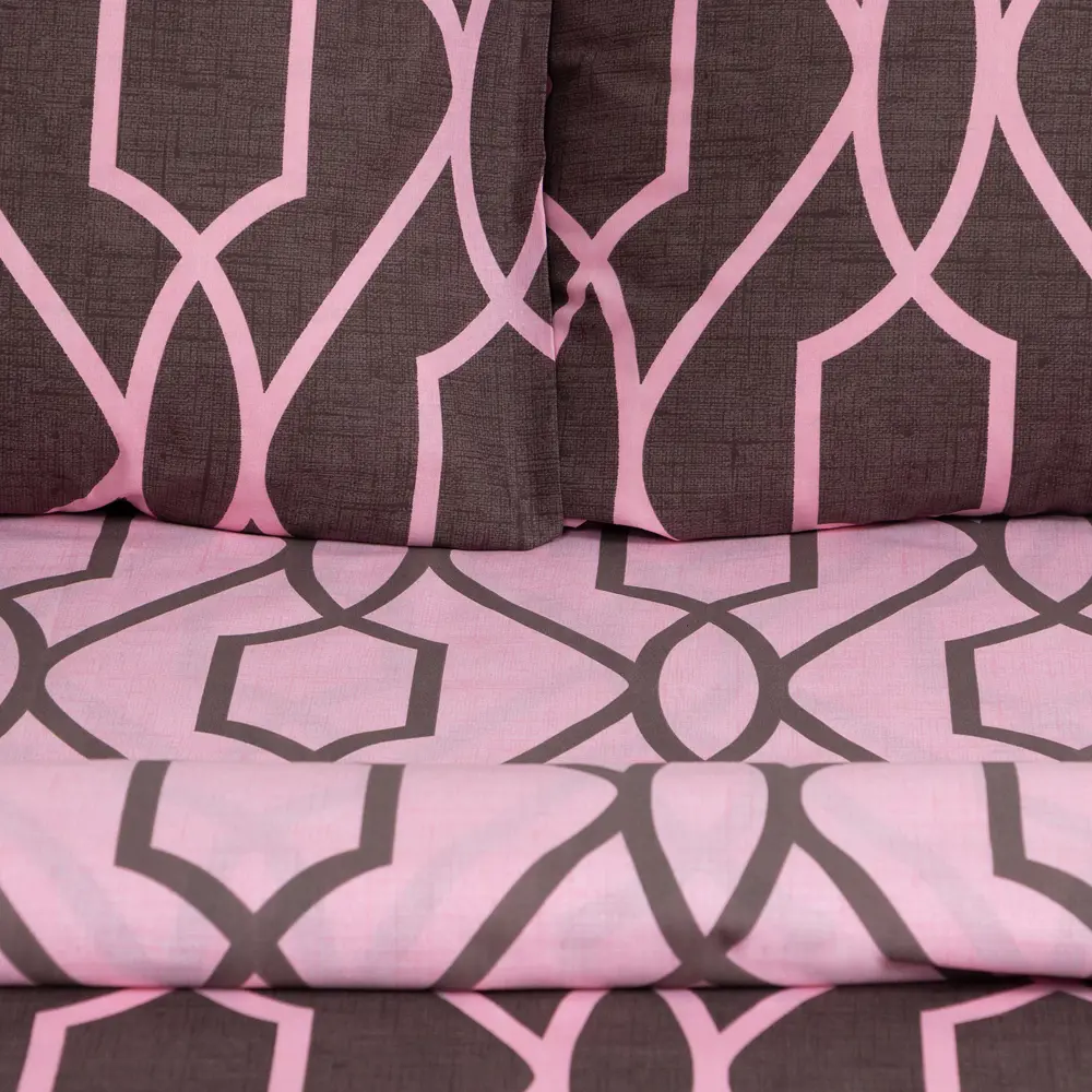 Фото 2 Комплект постельного белья Этель 9175961, двуспальный, поплин, цвет розовый Фото 2 Комплект постельного белья Этель 9175961, двуспальный, поплин, цвет розовый