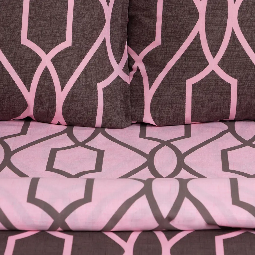 Фото 2 Комплект постельного белья Этель 9175963, евро, поплин, цвет розовый Фото 2 Комплект постельного белья Этель 9175963, евро, поплин, цвет розовый