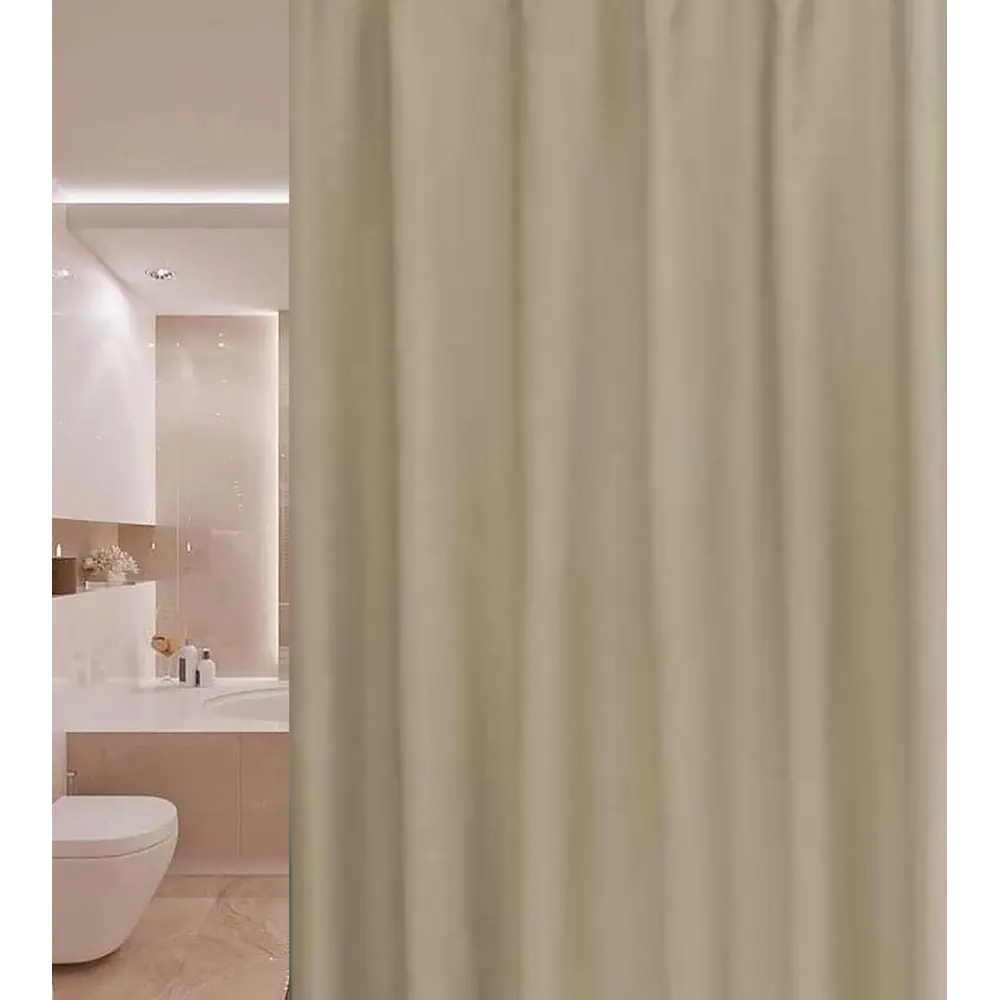 Фото 5 Штора для ванной Primanova Premium 180x200 см полиэстер цвет капучино Фото 5 Штора для ванной Primanova Premium 180x200 см полиэстер цвет капучино