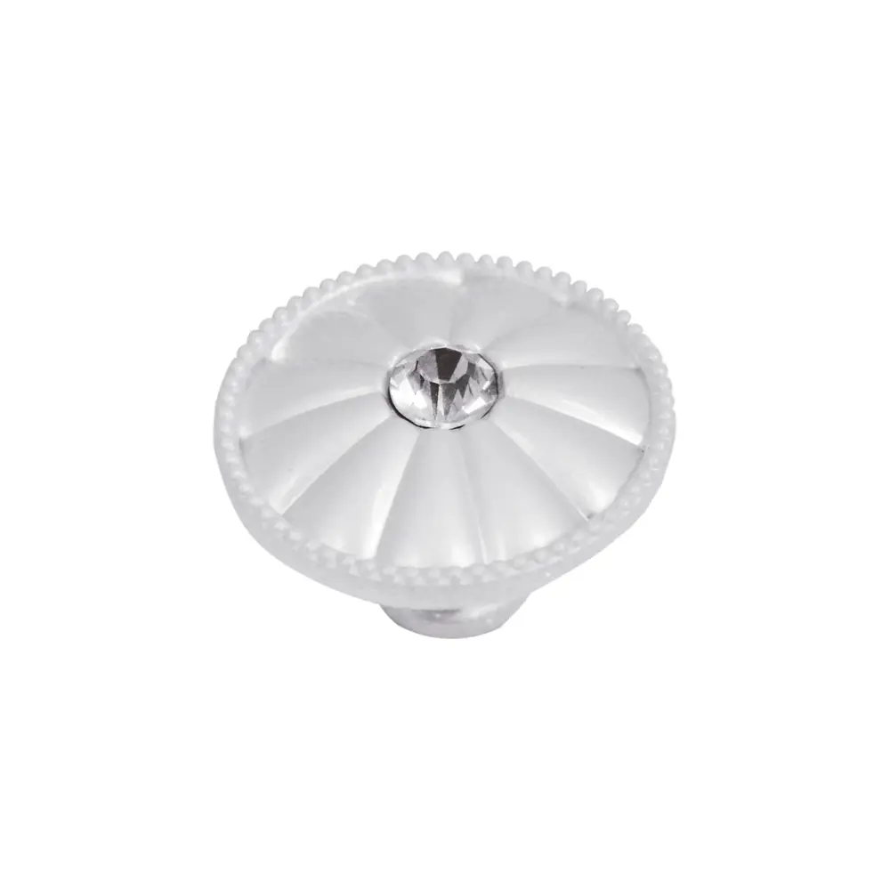 Фото Мебельная ручка-кнопка 1Marka 4298 Satin silver Фото Мебельная ручка-кнопка 1Marka 4298 Satin silver