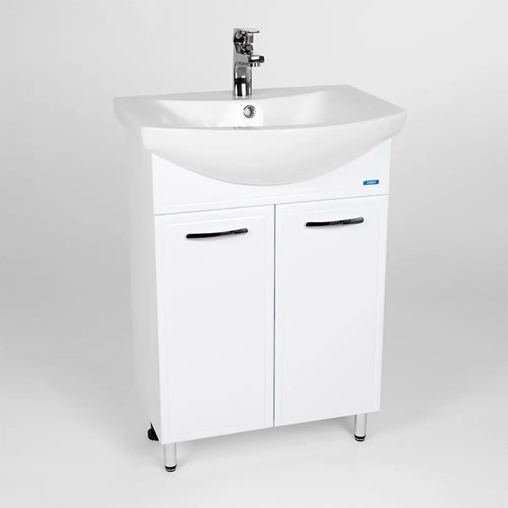 Фото 2 Тумба под раковину напольная Viant 10680 28см цвет белый Фото 2 Тумба под раковину напольная Viant 10680 28см цвет белый