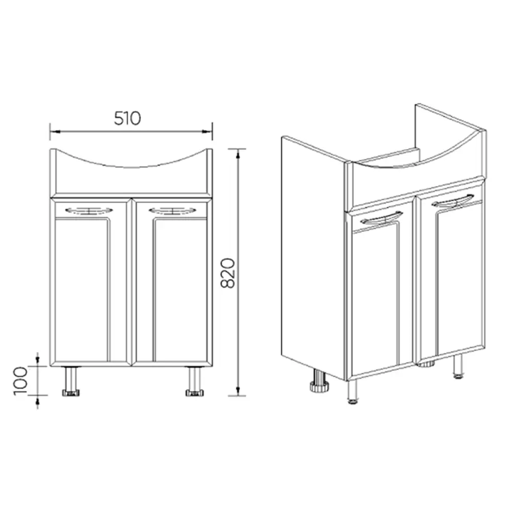 Фото 3 Тумба под раковину подвесная Viant 10669 20.5см цвет белый Фото 3 Тумба под раковину подвесная Viant 10669 20.5см цвет белый