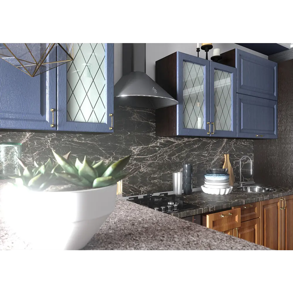 Фото 5 Напольный шкаф Сурская мебель Ницца 35x81.6x47.8 см МДФ цвет темно-синий Фото 5 Напольный шкаф Сурская мебель Ницца 35x81.6x47.8 см МДФ цвет темно-синий