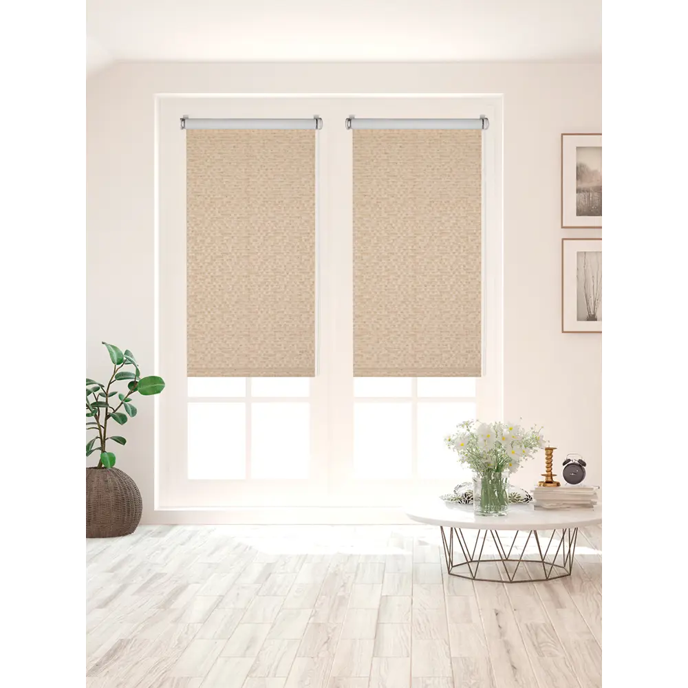 Фото 4 Рулонная штора Decofest Блэкаут Баунти 180x175 см цвет соломенный