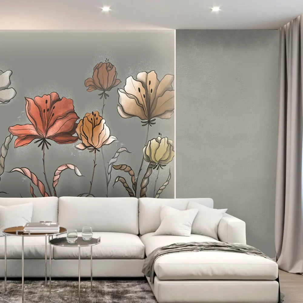 Фото 4 Фотообои флизелиновые 3D Verol 300x283 см Маки Фото 4 Фотообои флизелиновые 3D Verol 300x283 см Маки