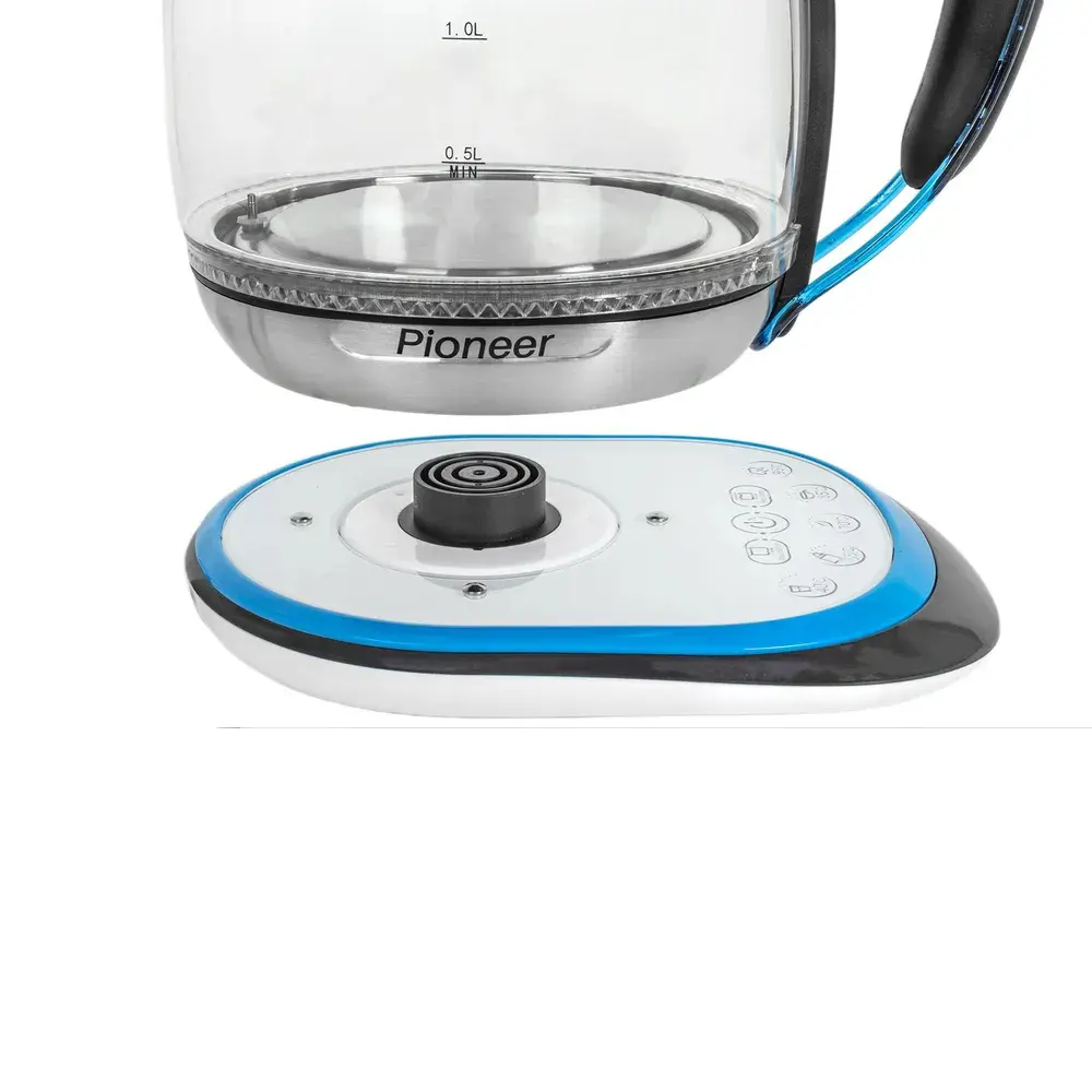 Фото 6 Электрический чайник Pioneer Ke820g 1.7 л стекло цвет черный Фото 6 Электрический чайник Pioneer Ke820g 1.7 л стекло цвет черный
