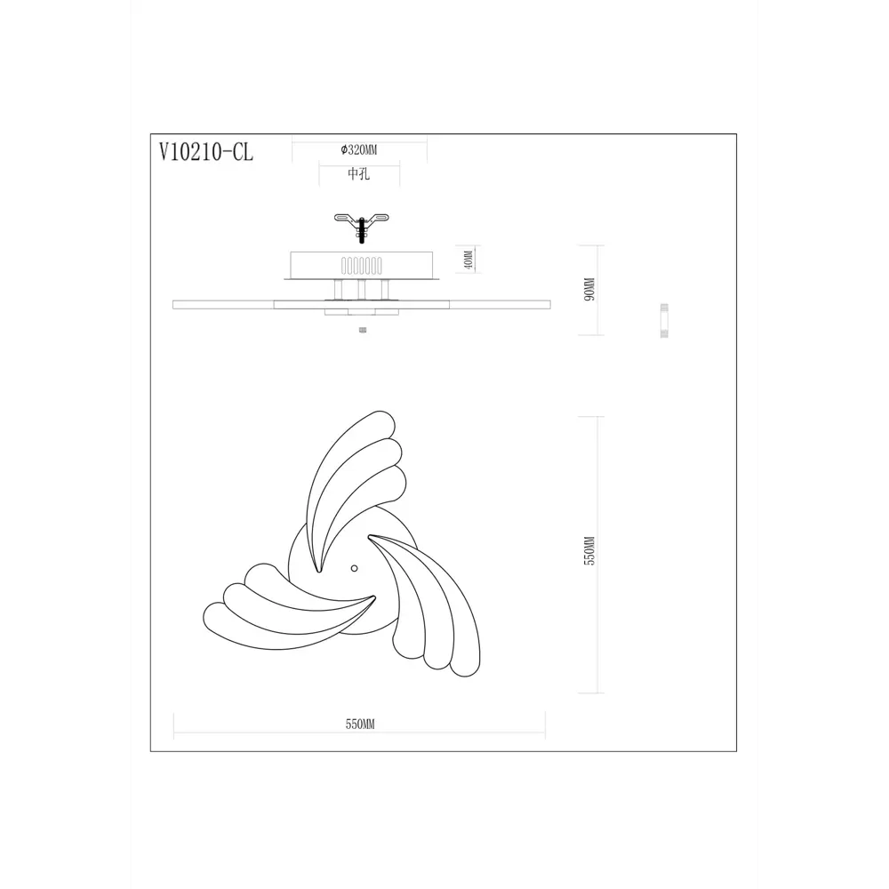Фото 2 Люстра потолочная светодиодная MODERLI V10210-CL Adams 15 м² холодный белый свет цвет белый Фото 2 Люстра потолочная светодиодная MODERLI V10210-CL Adams 15 м² холодный белый свет цвет белый