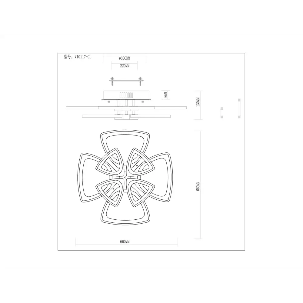 Фото 2 Люстра потолочная светодиодная MODERLI V10117-CL Zita 40 м² холодный белый свет цвет белый Фото 2 Люстра потолочная светодиодная MODERLI V10117-CL Zita 40 м² холодный белый свет цвет белый