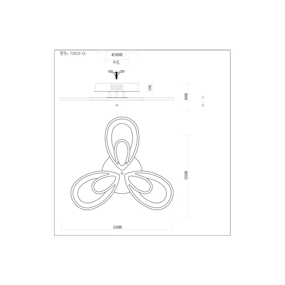 Фото 3 Люстра потолочная светодиодная MODERLI V10131-CL ELEONORA 20 м² холодный белый свет цвет белый Фото 3 Люстра потолочная светодиодная MODERLI V10131-CL ELEONORA 20 м² холодный белый свет цвет белый