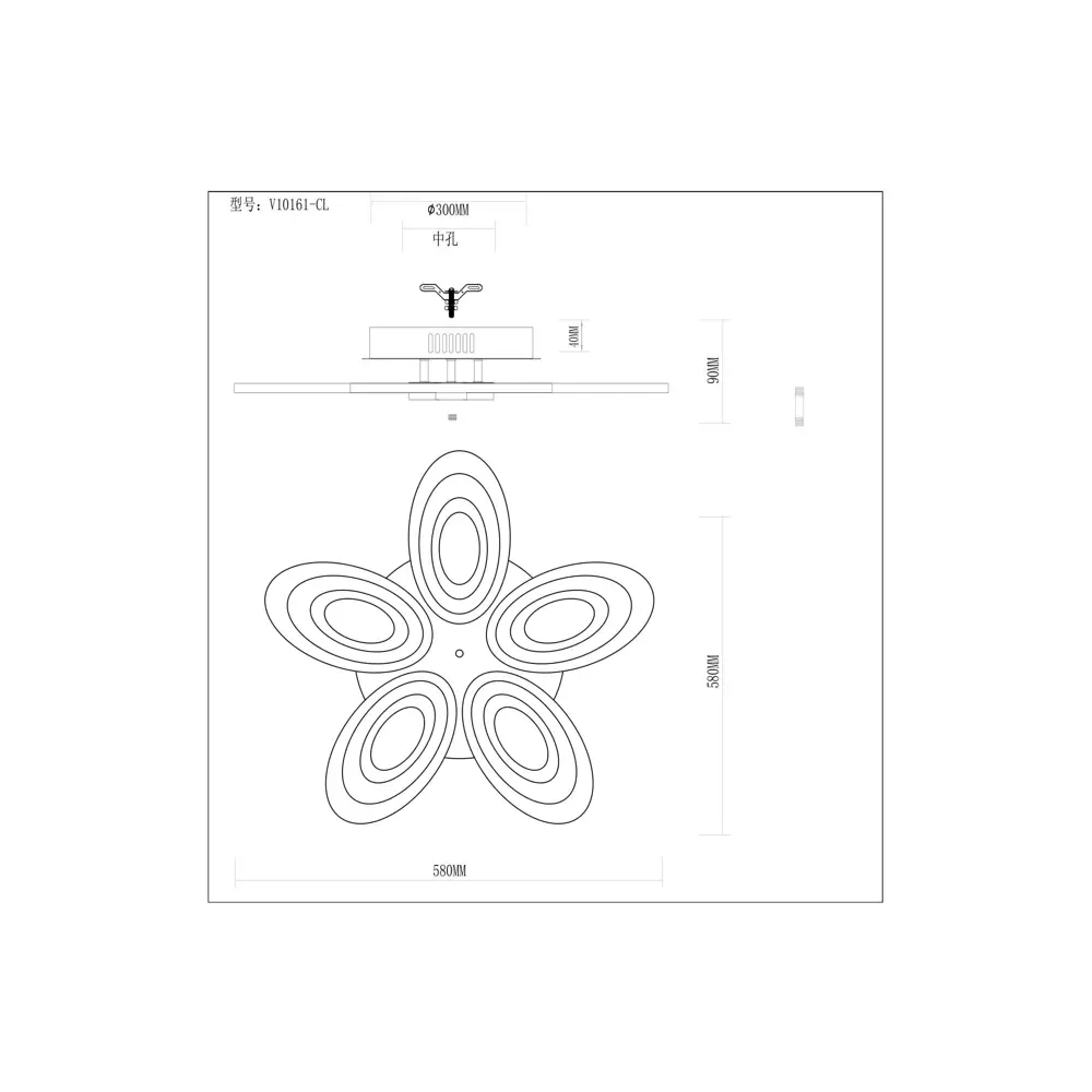 Фото 3 Люстра потолочная светодиодная MODERLI V10161-CL Sietle 30 м² холодный белый свет цвет белый Фото 3 Люстра потолочная светодиодная MODERLI V10161-CL Sietle 30 м² холодный белый свет цвет белый
