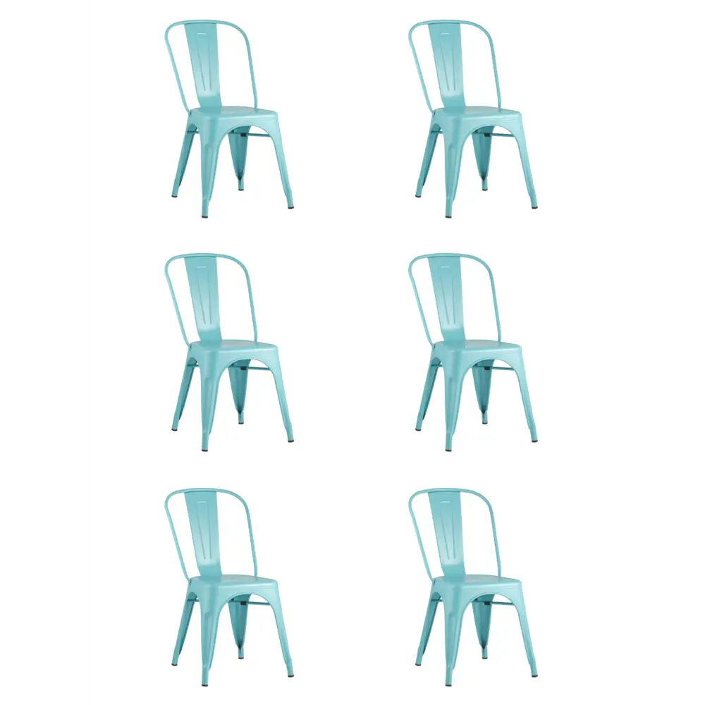 Фото Кухонный стул Stool Group Tolix 85x45x44 см металл цвет голубой Фото Кухонный стул Stool Group Tolix 85x45x44 см металл цвет голубой