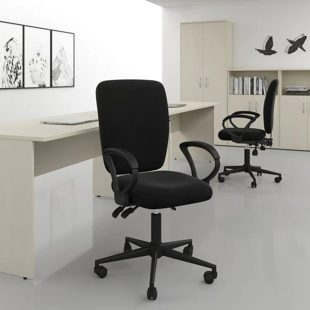 Фото 8 Офисное кресло Chairman 9801 ткань цвет черный Фото 8 Офисное кресло Chairman 9801 ткань цвет черный