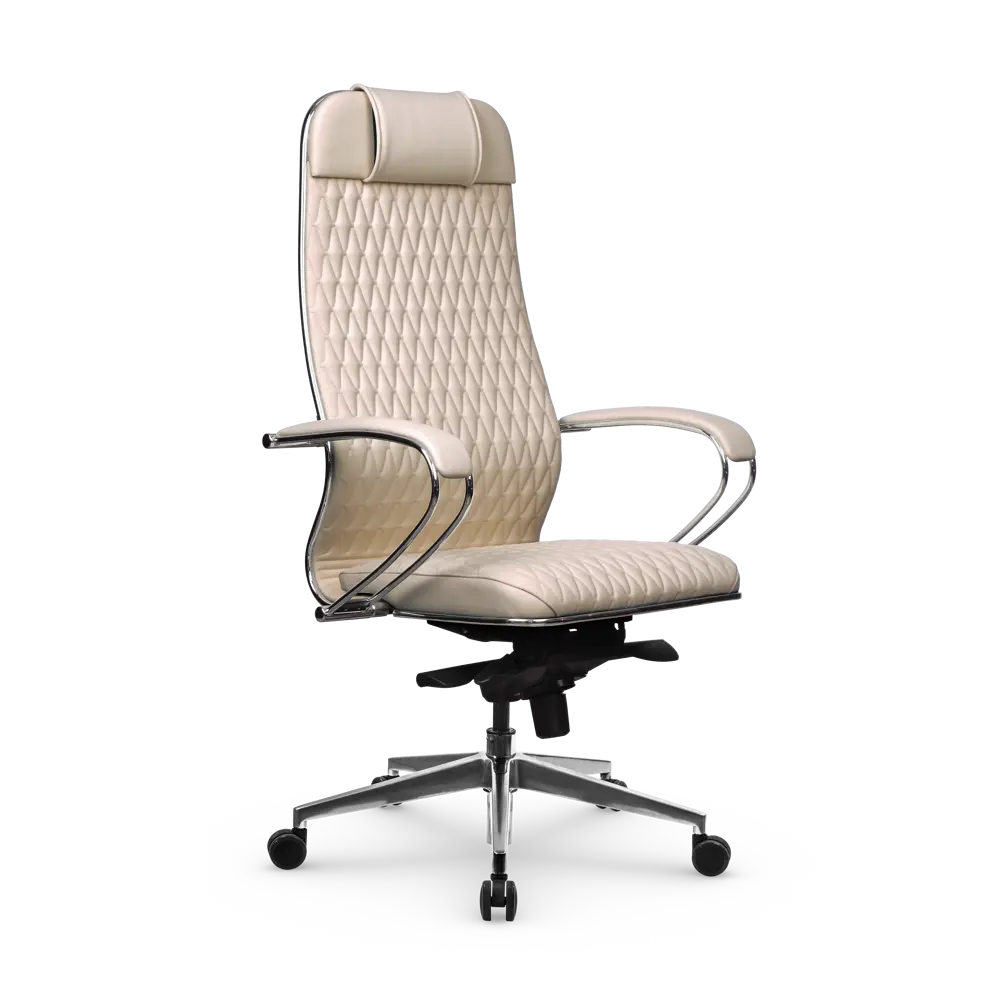 Фото Офисное кресло Метта B-edition экокожа цвет светло-бежевый Фото Офисное кресло Метта B-edition экокожа цвет светло-бежевый
