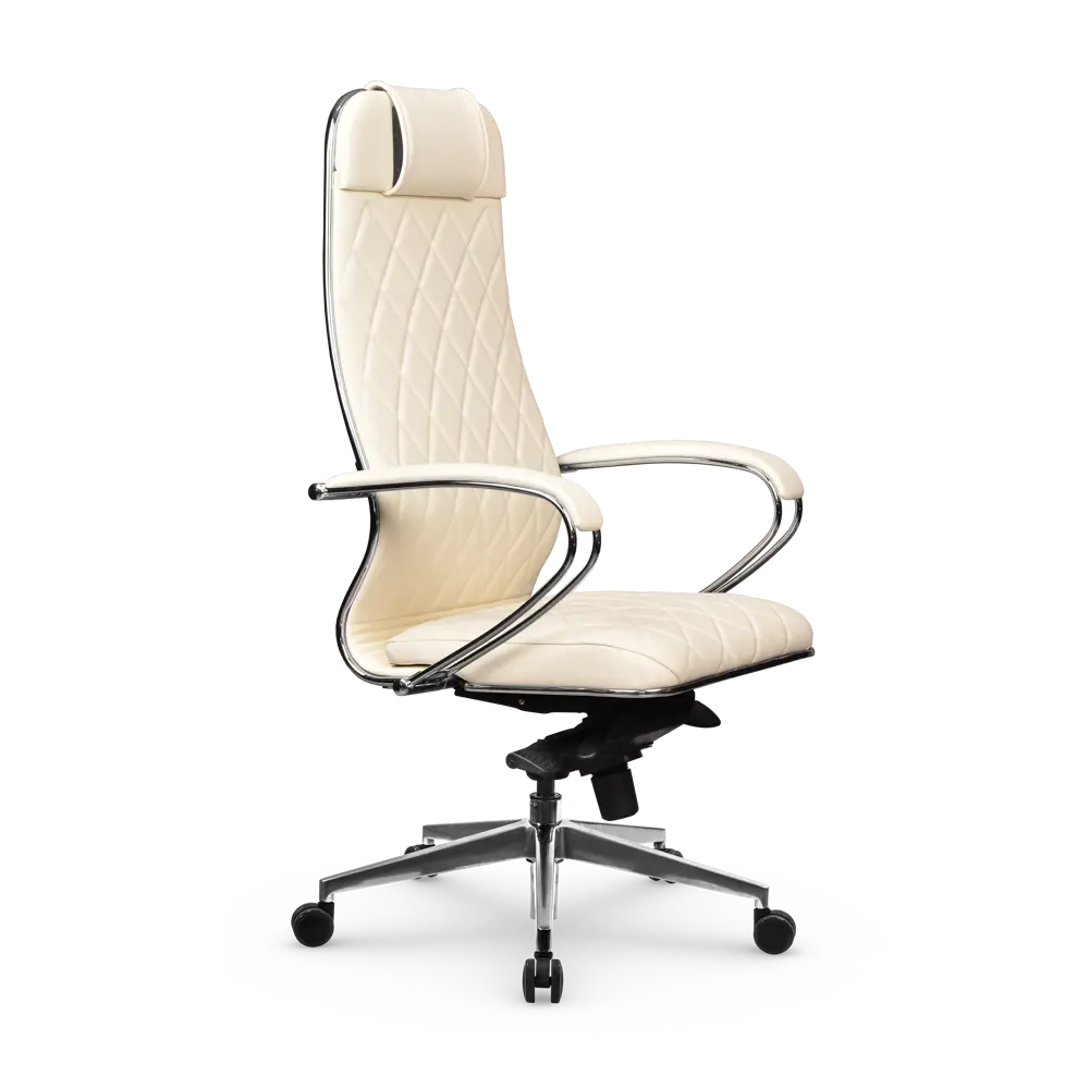 Фото 2 Офисное кресло Метта M-edition экокожа цвет молочный Фото 2 Офисное кресло Метта M-edition экокожа цвет молочный