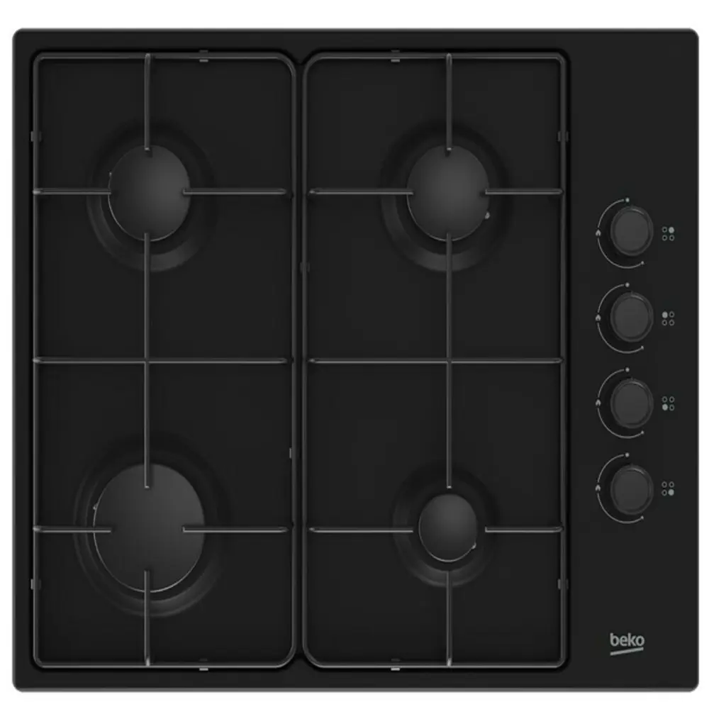 Фото Газовая варочная панель Beko HIGG 64123 SB 56 см 4 конфорки цвет черный Фото Газовая варочная панель Beko HIGG 64123 SB 56 см 4 конфорки цвет черный