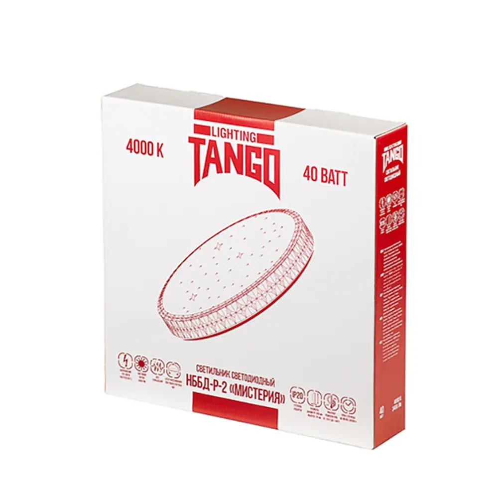 Фото 3 Светильник настенно-потолочный светодиодный TANGO 1156811 36 м² холодный белый свет цвет белый Фото 3 Светильник настенно-потолочный светодиодный TANGO 1156811 36 м² холодный белый свет цвет белый