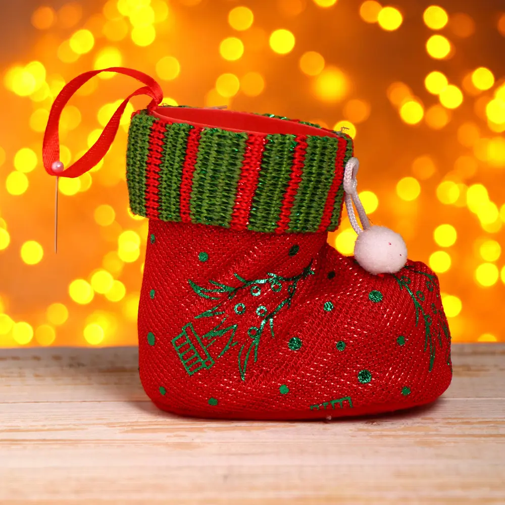 Фото 2 Конфетница Страна Карнавалия Сапожок с помпонами