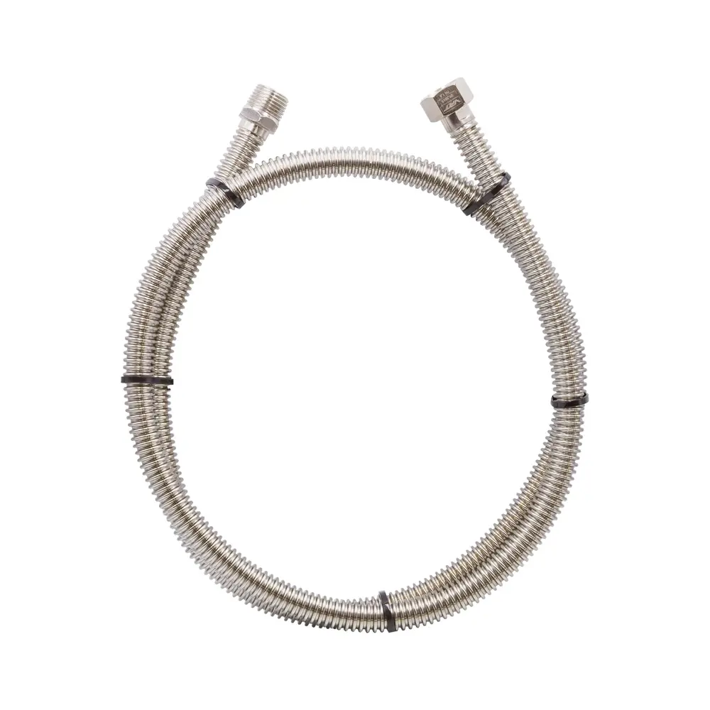 Фото Подводка газовая сильфонная VRT 50 см x 1/2" внутренняя/наружная резьба Фото Подводка газовая сильфонная VRT 50 см x 1/2" внутренняя/наружная резьба
