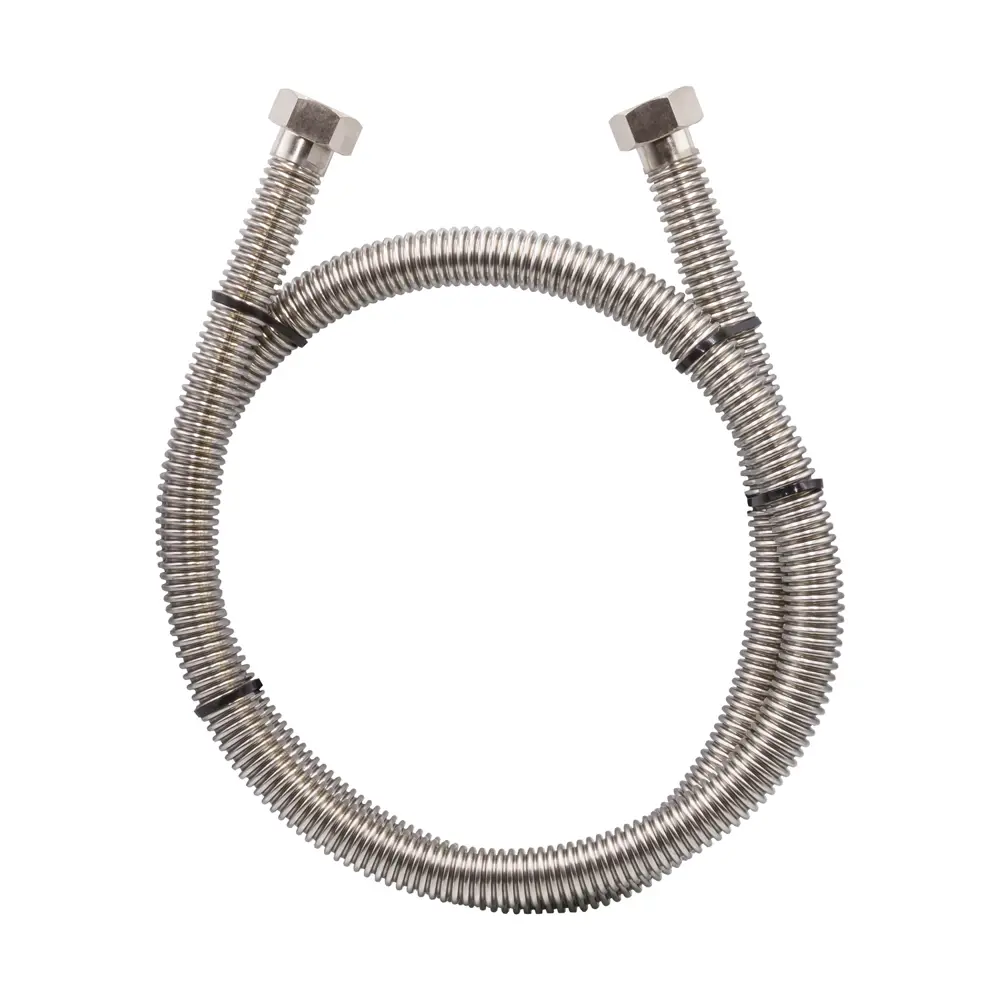 Фото Подводка газовая сильфонная VRT 120 см x 3/4" внутренняя/внутренняя резьба Фото Подводка газовая сильфонная VRT 120 см x 3/4" внутренняя/внутренняя резьба