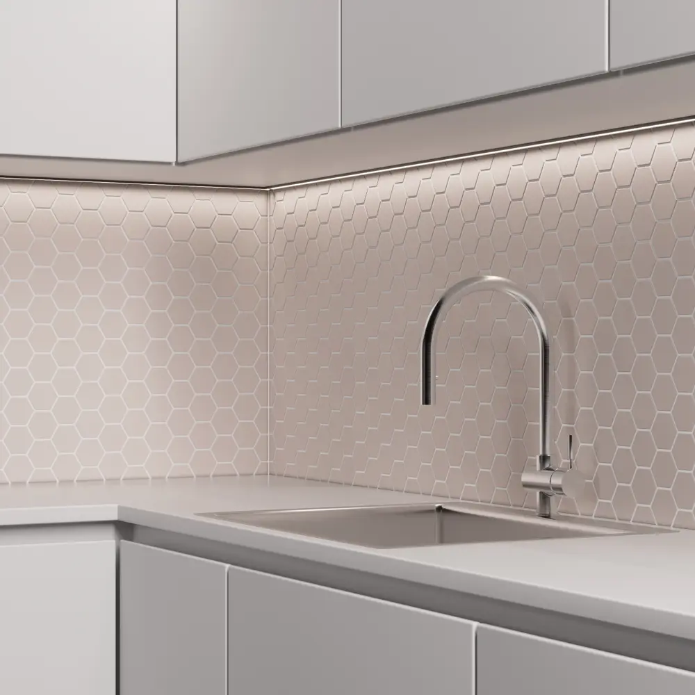 Фото 8 Мозаика керамическая Smart Mosaic Homework Hexagon Grey Glossy 27.1x28.2 см цвет серый Фото 8 Мозаика керамическая Smart Mosaic Homework Hexagon Grey Glossy 27.1x28.2 см цвет серый