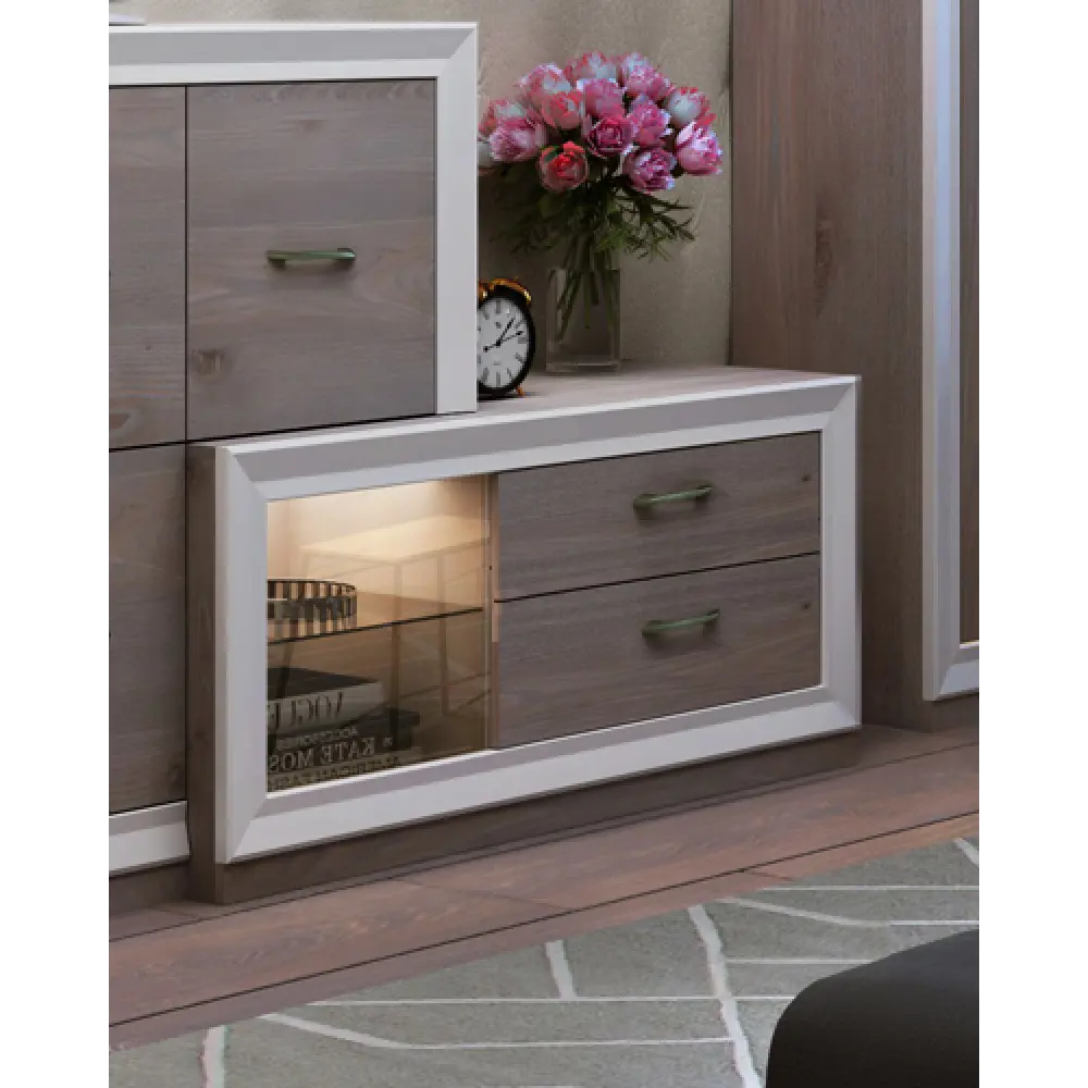 Фото 3 Консоль Мэрдэс КА120 ШШ 120x55x45 см 2 ящика ЛДСП цвет коричневый