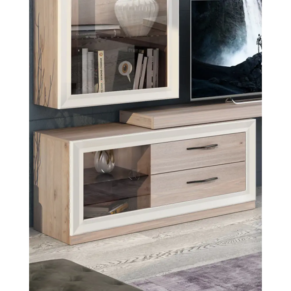 Фото 4 Консоль Мэрдэс КА120 ШШ 120x55x45 см 2 ящика ЛДСП цвет коричневый