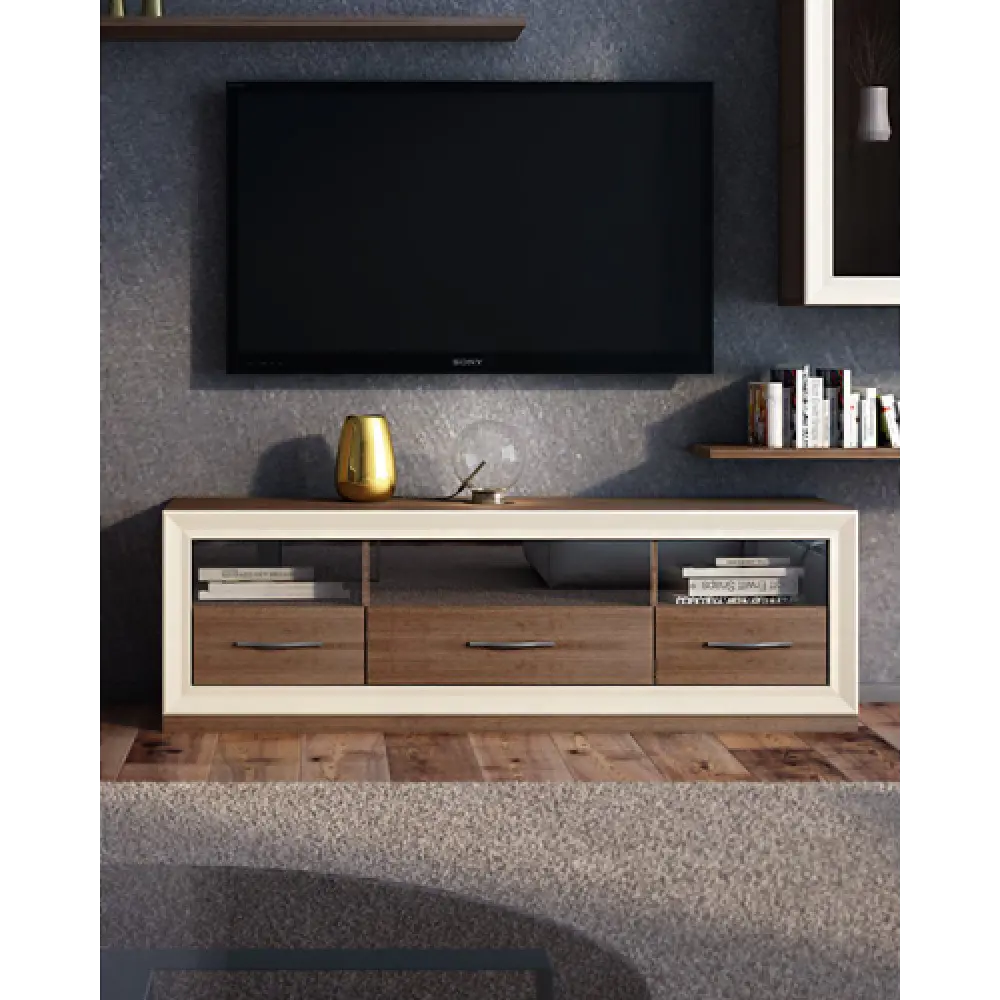 Фото 4 Консоль Мэрдэс КА170 ШШ 170x55x45 см 3 ящика ЛДСП цвет коричневый