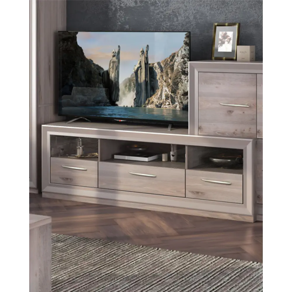 Фото 5 Консоль Мэрдэс КА170 ШШ 170x55x45 см 3 ящика ЛДСП цвет коричневый