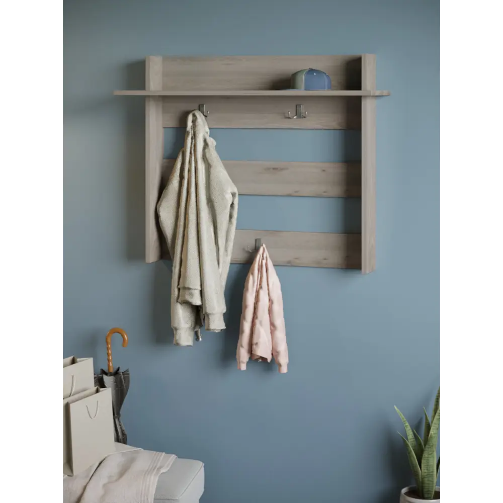 Фото 9 Вешалка Мэрдэс ВЕШ2 К 90x72x25 см 3 крючка цвет бежево-белый Фото 9 Вешалка Мэрдэс ВЕШ2 К 90x72x25 см 3 крючка цвет бежево-белый