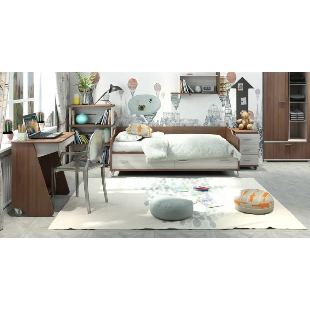 Фото 4 Полка Мэрдэс ПК-16 БЕВ 100x24 см ЛДСП цвет венге/белый жемчуг Фото 4 Полка Мэрдэс ПК-16 БЕВ 100x24 см ЛДСП цвет венге/белый жемчуг