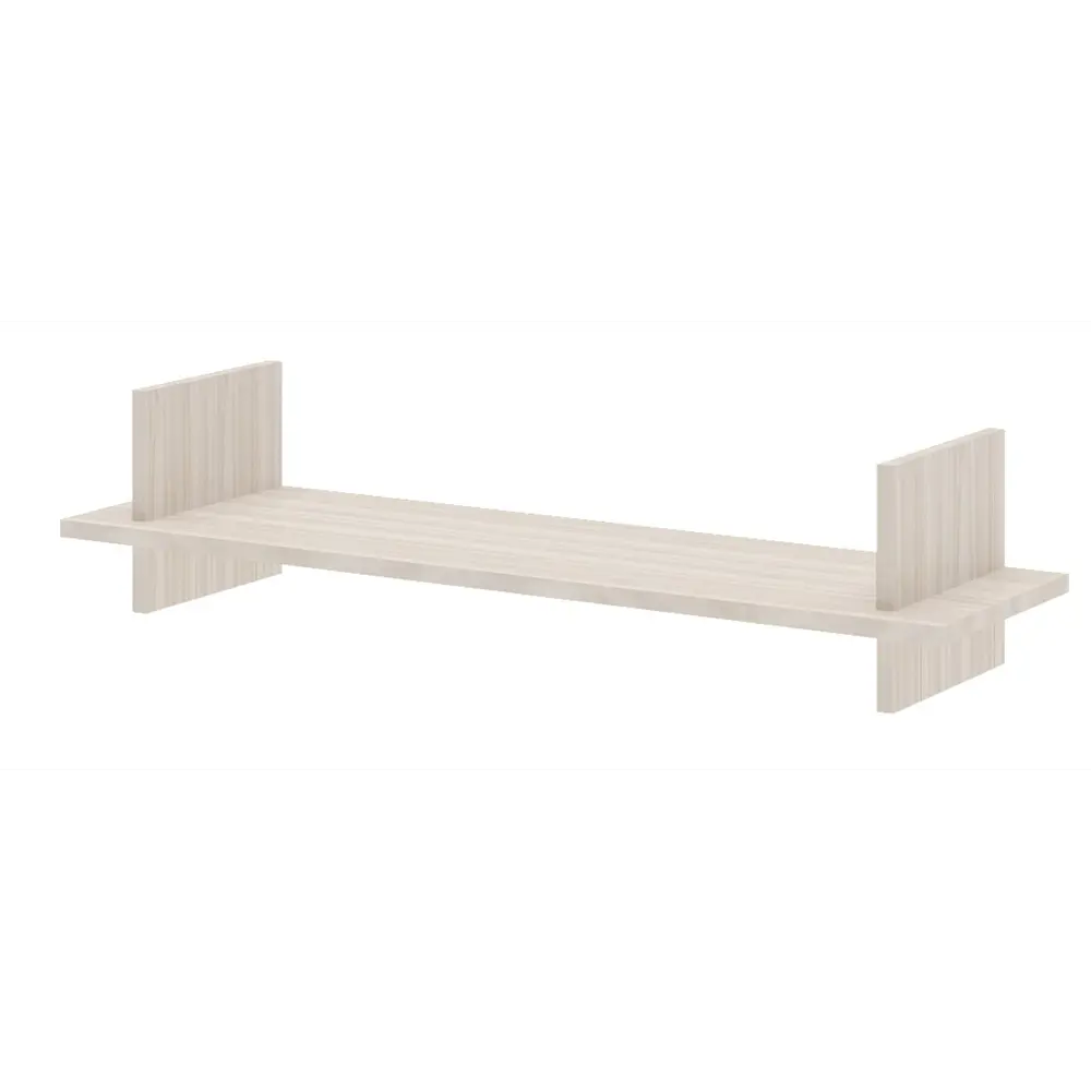 Фото Полка Мэрдэс Пл1 К 90x25 см ЛДСП цвет бежево-белый Фото Полка Мэрдэс Пл1 К 90x25 см ЛДСП цвет бежево-белый