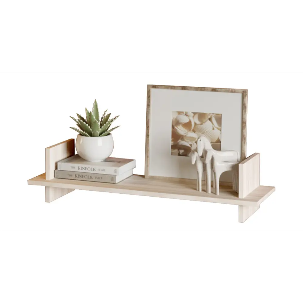 Фото 8 Полка Мэрдэс Пл1 К 90x25 см ЛДСП цвет бежево-белый Фото 8 Полка Мэрдэс Пл1 К 90x25 см ЛДСП цвет бежево-белый