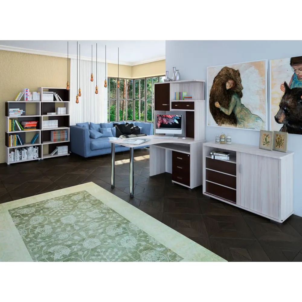 Фото 9 Тумба с выдвижными ящиками Мэрдэс ТБ-45 КШ-Ч 114x74x46 3 ящика ЛДСП цвет карамель Фото 9 Тумба с выдвижными ящиками Мэрдэс ТБ-45 КШ-Ч 114x74x46 3 ящика ЛДСП цвет карамель