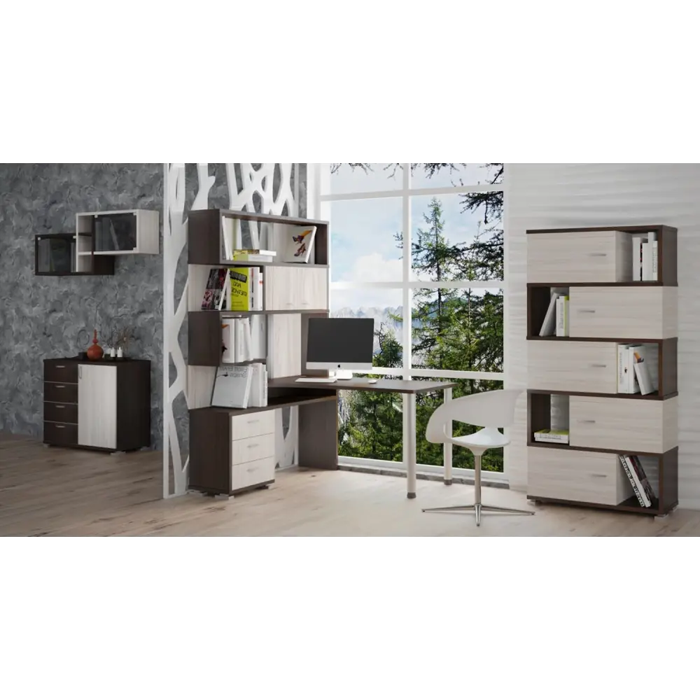 Фото 8 Тумба с выдвижными ящиками Мэрдэс ТБ-4МН ВК 90x79.20x42.70 4 ящика ЛДСП цвет венге Фото 8 Тумба с выдвижными ящиками Мэрдэс ТБ-4МН ВК 90x79.20x42.70 4 ящика ЛДСП цвет венге