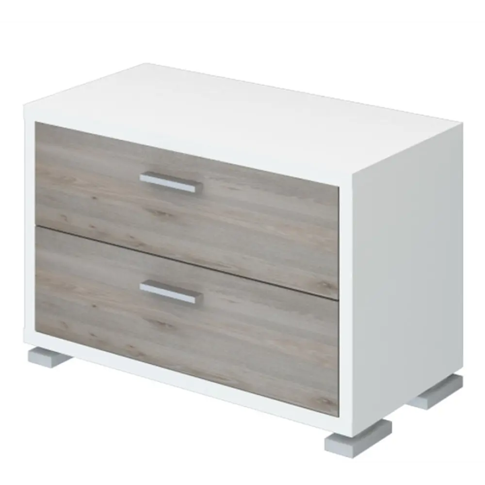 Фото Тумба с выдвижными ящиками Мэрдэс ТМ-50 БЕН 70.20x45x35.10 2 ящика ЛДСП цвет белый