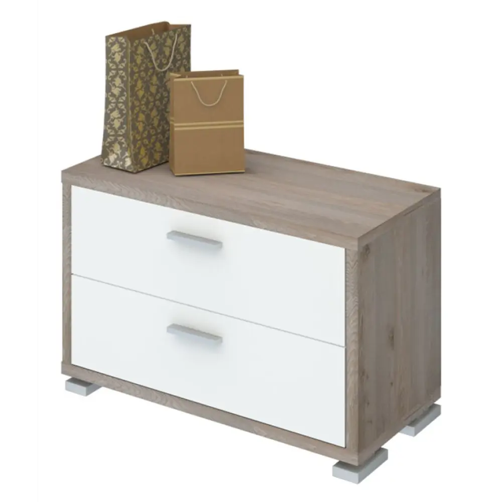 Фото 6 Тумба с выдвижными ящиками Мэрдэс ТМ-50 БЕН 70.20x45x35.10 2 ящика ЛДСП цвет белый