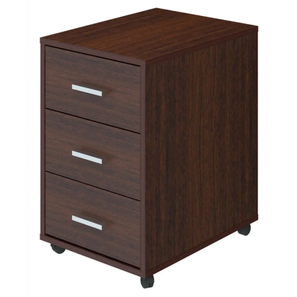 Фото Тумба с выдвижными ящиками Мэрдэс ТС-1 В 40.50x64x50.50 3 ящика ЛДСП цвет венге