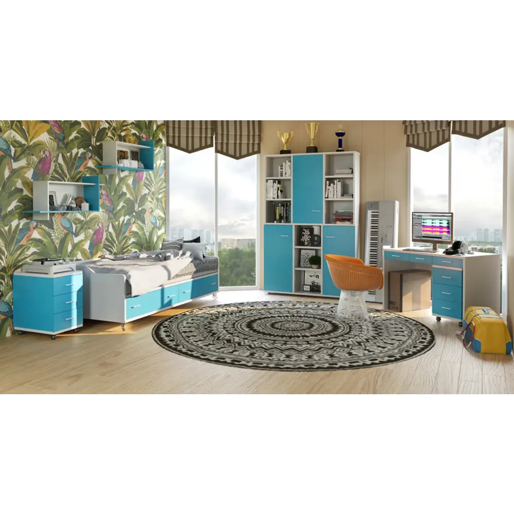 Фото 7 Тумба с выдвижными ящиками Мэрдэс ТС-2 ВК 40.50x64x50.50 3 ящика ЛДСП цвет венге