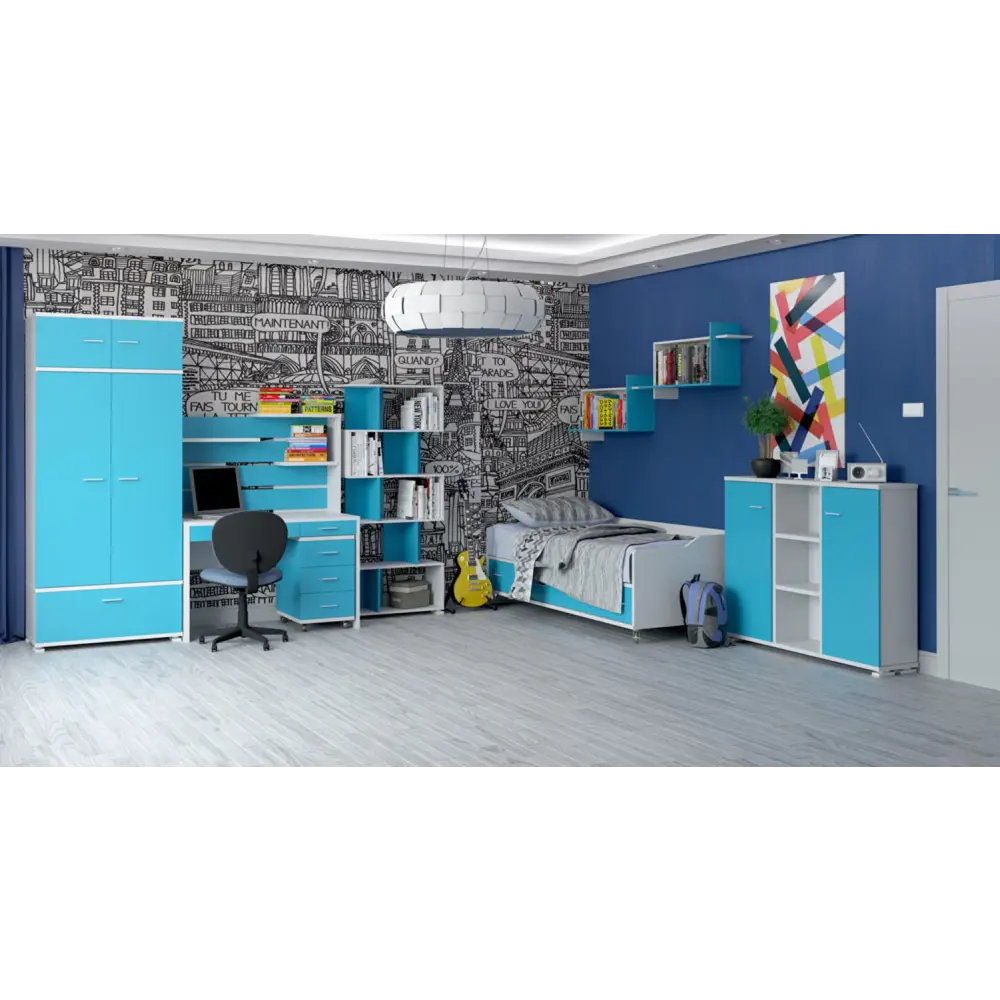 Фото 6 Тумба с выдвижными ящиками Мэрдэс ТС-2 КВ 40.50x64x50.50 3 ящика ЛДСП цвет венге