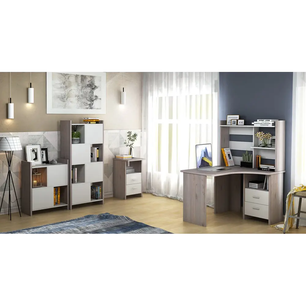 Фото 8 Тумба с выдвижными ящиками Мэрдэс ТЯЛ КБЕ 44.50x77x45 2 ящика ЛДСП цвет карамель