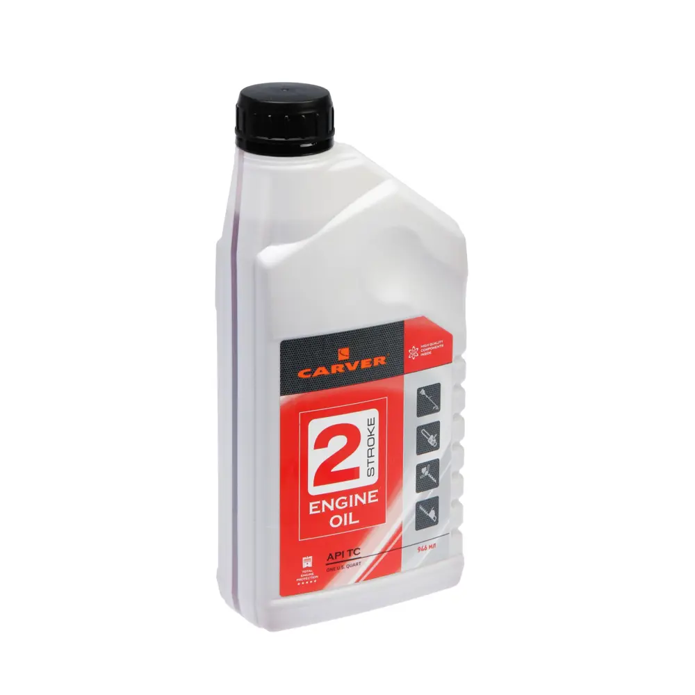Фото Масло Carver 2 Stroke Engine oil API TC минеральное 0.946 л Фото Масло Carver 2 Stroke Engine oil API TC минеральное 0.946 л