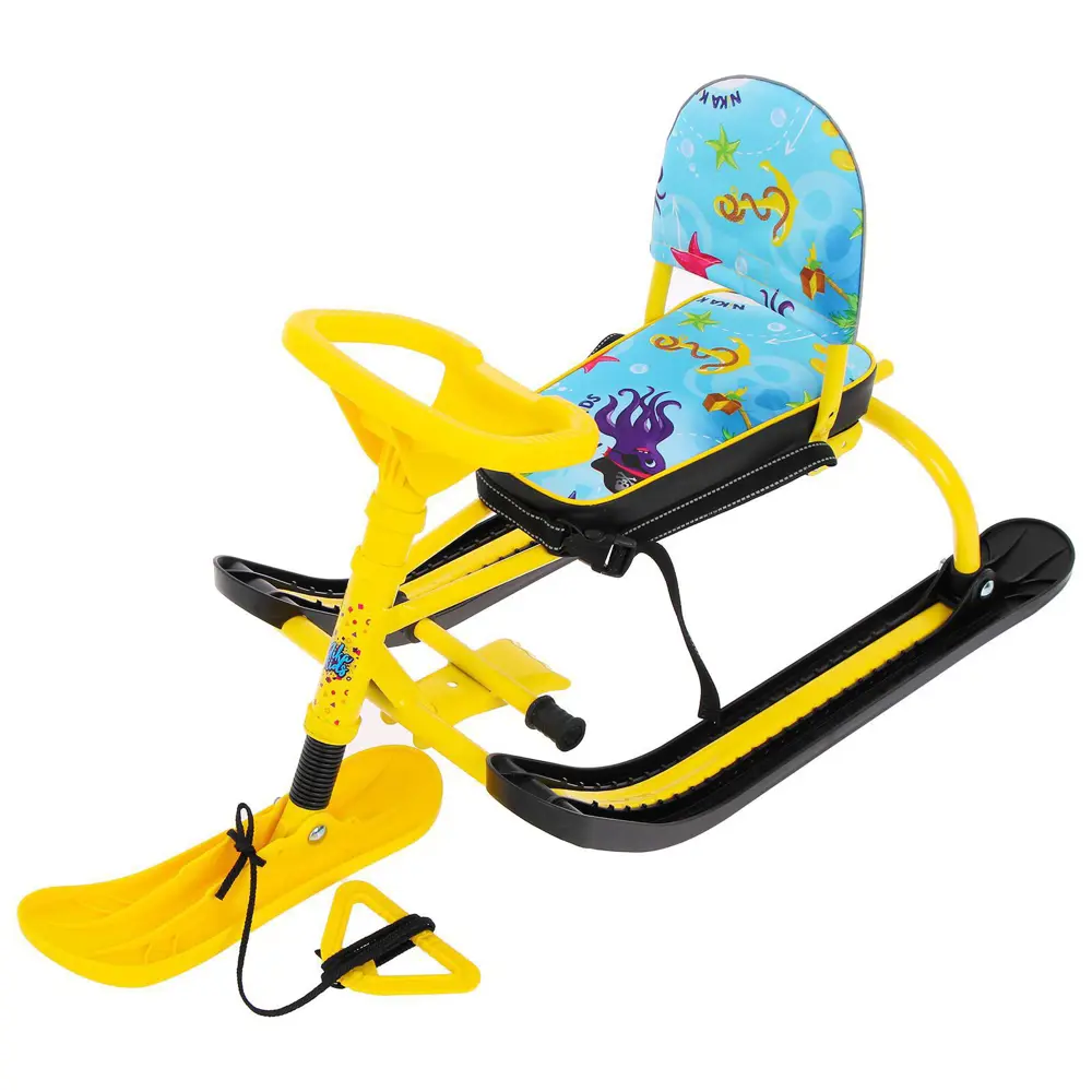 Фото 2 Снегокат Nika Kids Twiny 1 TW1/O2 безопасности цвет жёлтый/чёрный Фото 2 Снегокат Nika Kids Twiny 1 TW1/O2 безопасности цвет жёлтый/чёрный